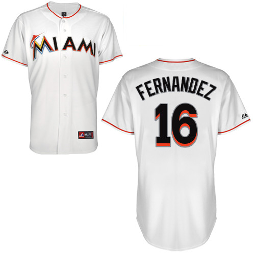 Jose Fernandez #16 Youth Baseball Jersey-Miami Marlins Authentic Home White Cool Base MLB Jersey